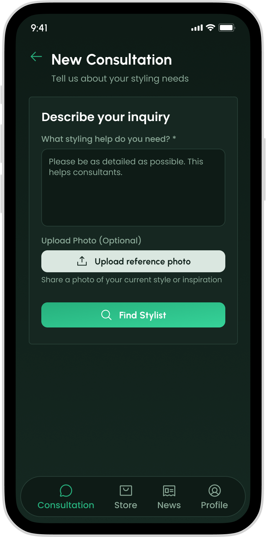Start New Consultation